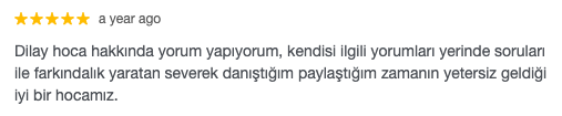 Danışan yorumu