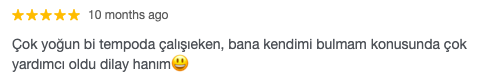 Danışan yorumu