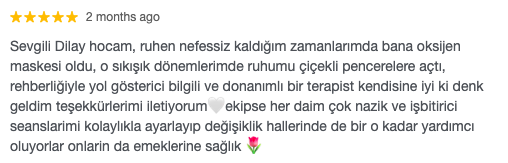 Danışan yorumu